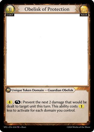 Obelisk of Protection (034) [Supporter Pack 2] Grand Archive Single Weebs of the Shore