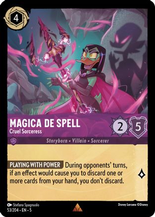 Magica De Spell - Cruel Sorceress (53/204) [Shimmering Skies] Cold Foil Lorcana Single Disney