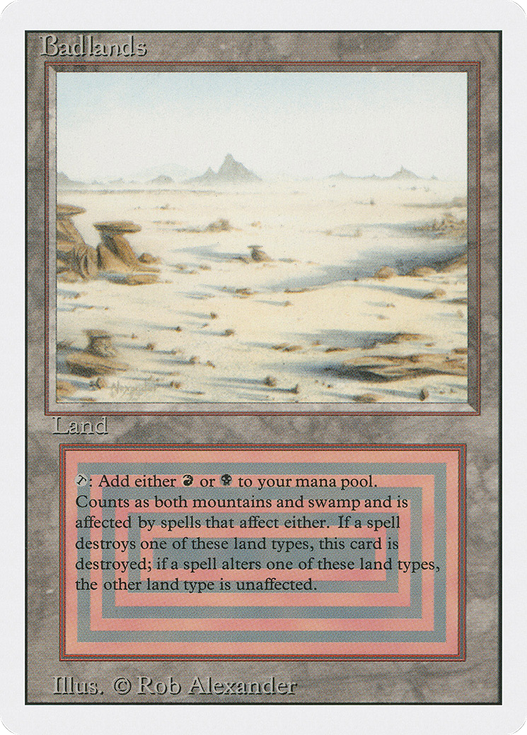 Badlands (3ED-) [Revised Edition] MTG Single Wizards of the Coast
