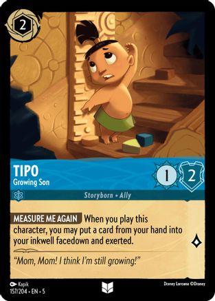 Tipo - Growing Son (157/204) [Shimmering Skies] Cold Foil Lorcana Single Disney