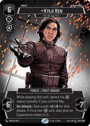 Kylo Ren - Killing the Past (004/006) [2024 Convention Exclusive] Foil Star Wars: Unlimited Single Disney