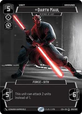 Darth Maul - Revenge at Last (006/006) [2024 Convention Exclusive] Foil Star Wars: Unlimited Single Disney