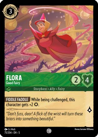 Flora - Good Fairy (75/204) [Shimmering Skies] Cold Foil Lorcana Single Disney