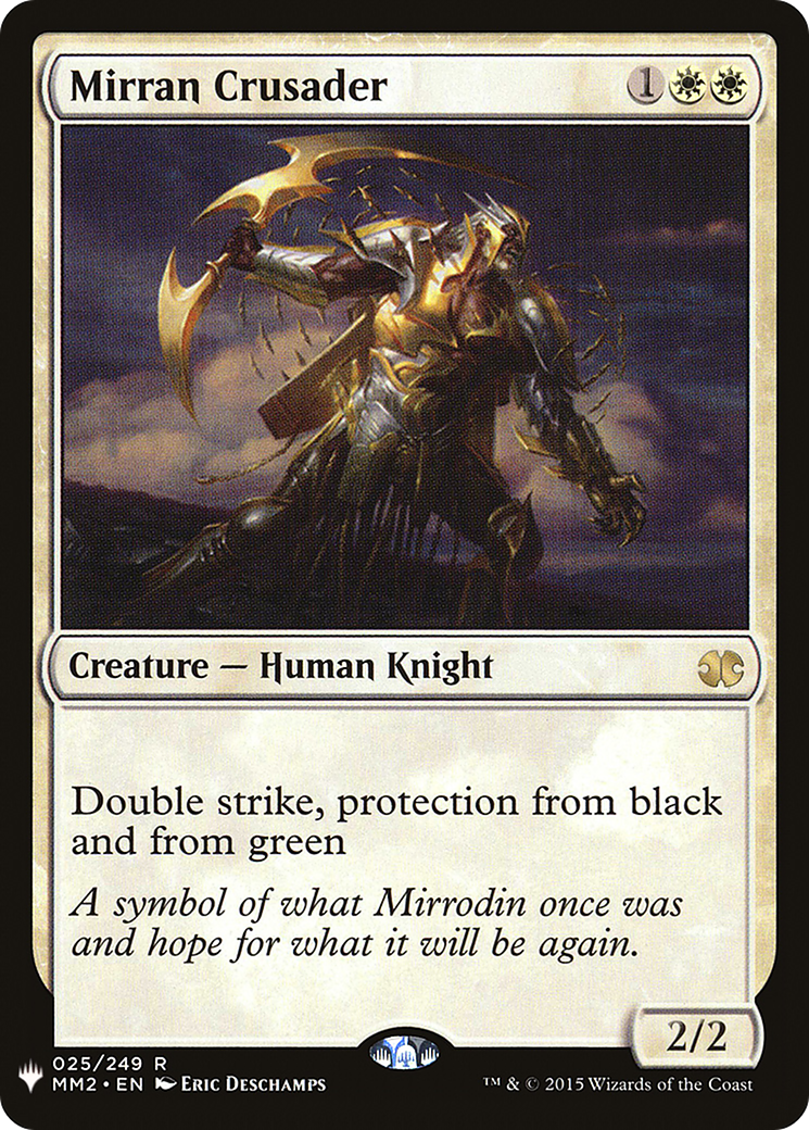 Mirran Crusader (LIST-MM2-25) [Mystery Booster] The List MTG Single Wizards of the Coast