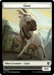 Goat // Wolf (032) Double-Sided Token [Tokens] Bloomburrow Commander Tokens MTG Single Magic: The Gathering