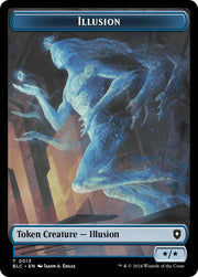 Illusion // Goblin Double-Sided Token [Tokens] Bloomburrow Commander Tokens MTG Single Magic: The Gathering