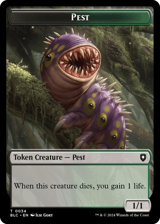 Pest // Shapeshifter Double-Sided Token [Tokens] Bloomburrow Commander Tokens MTG Single Magic: The Gathering