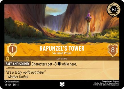 Rapunzel's Tower - Secluded Prison (33/204) [Shimmering Skies] Cold Foil Lorcana Single Disney