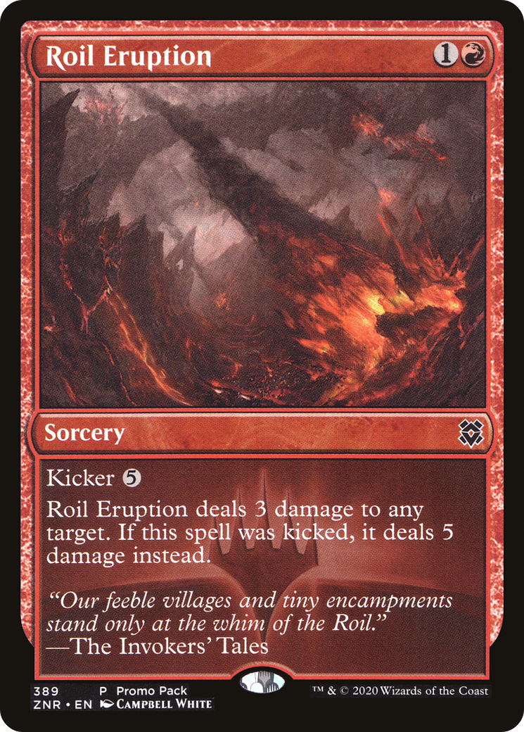 Roil Eruption (PPZNR-389) [Zendikar Rising] Foil MTG Single Wizards of the Coast