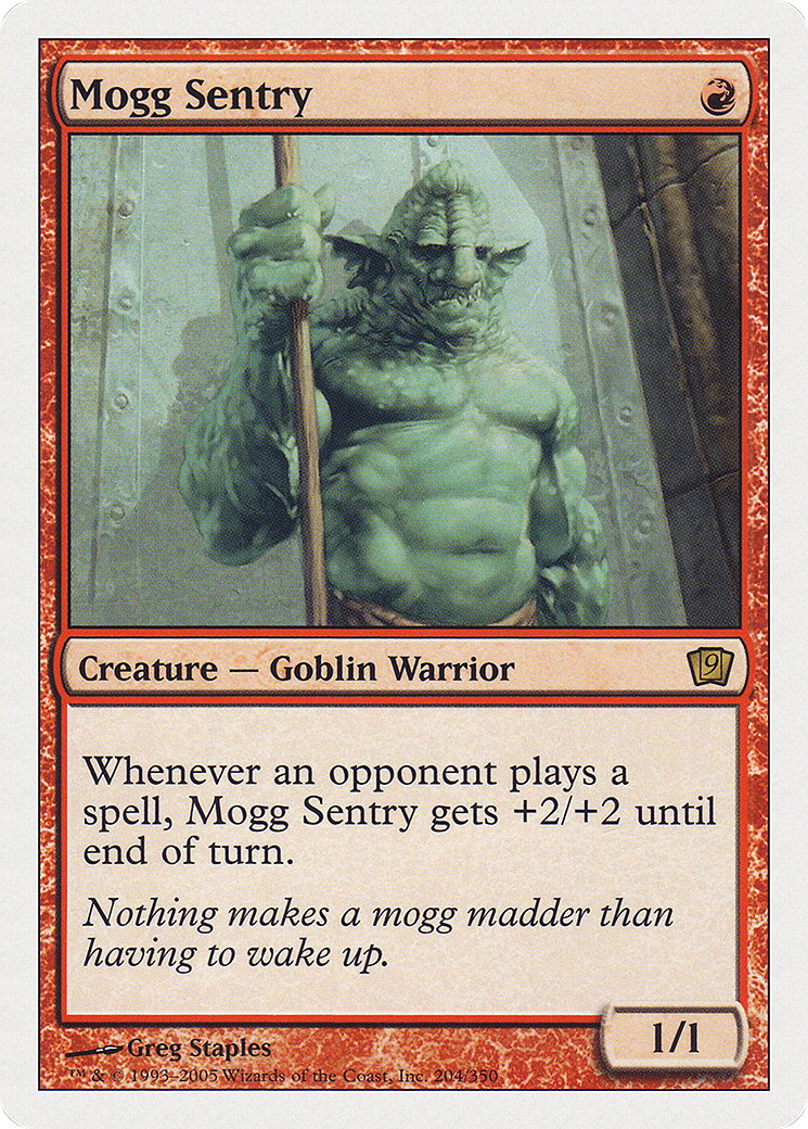Mogg Sentry (9ED-204) [9th Edition] Foil MTG Single Wizards of the Coast