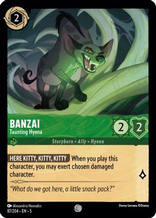 Banzai - Taunting Hyena (87/204) [Shimmering Skies] Lorcana Single Disney