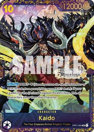Kaido (Treasure Cup) (OP01-094) [One Piece Promotion Cards] Foil One Piece Single Bandai