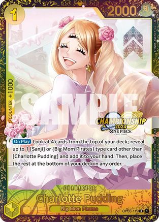 Charlotte Pudding (Championship 2024) (OP03-112) [One Piece Promotion Cards] Foil One Piece Single Bandai