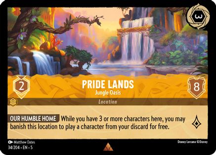 Pride Lands - Jungle Oasis (34/204) [Shimmering Skies] Lorcana Single Disney