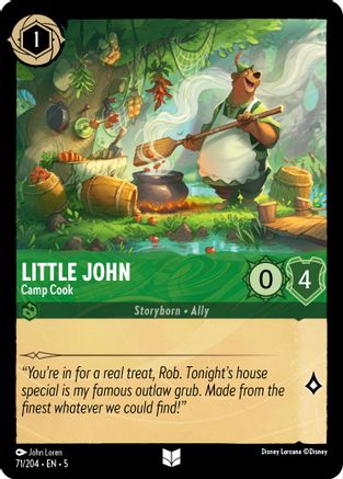 Little John - Camp Cook (71/204) [Shimmering Skies] Lorcana Single Disney