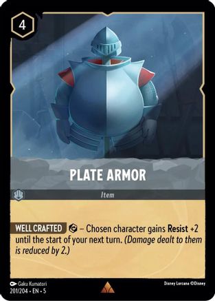 Plate Armor (201/204) [Shimmering Skies] Lorcana Single Disney