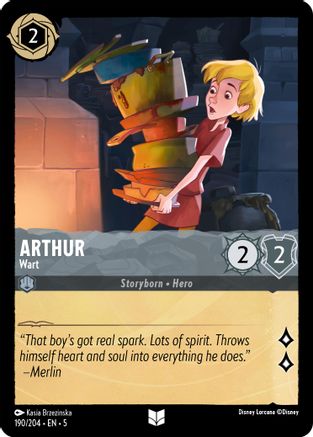 Arthur - Wart (190/204) [Shimmering Skies] Lorcana Single Disney