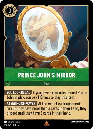 Prince John's Mirror (98/204) [Shimmering Skies] Lorcana Single Disney