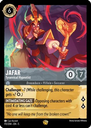 Jafar - Tyrannical Hypnotist (172/204) [Shimmering Skies] Lorcana Single Disney
