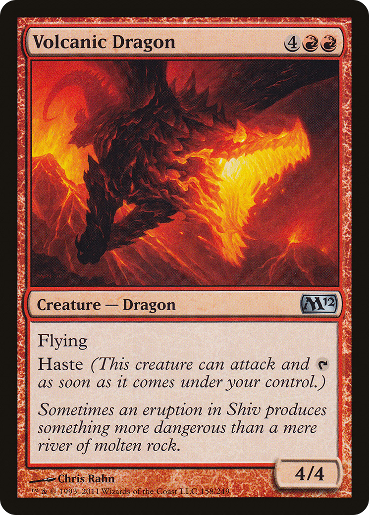 Volcanic Dragon [Magic 2012] MTG Single Magic: The Gathering
