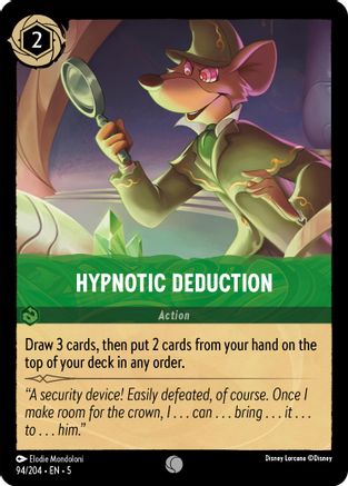 Hypnotic Deduction (94/204) [Shimmering Skies] Cold Foil Lorcana Single Disney