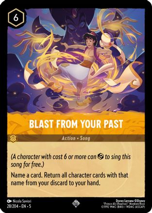 Blast From Your Past (28/204) [Shimmering Skies] Cold Foil Lorcana Single Disney