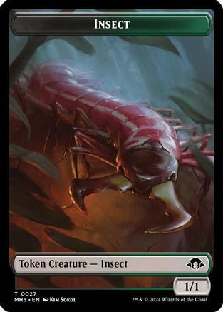Insect (0027) // Energy Reserve Double-Sided Token (MH3-27 // 36) [Modern Horizons 3] MTG Single Wizards of the Coast
