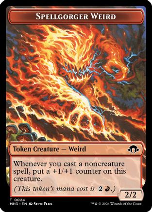 Spellgorger Weird // Energy Reserve Double-Sided Token (MH3-24 // 36) [Modern Horizons 3] MTG Single Wizards of the Coast