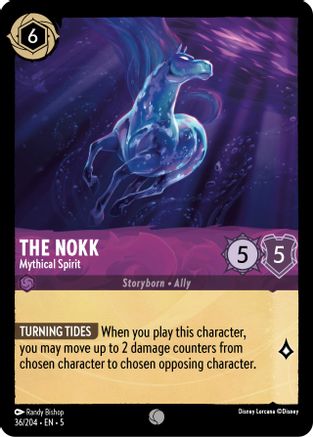 The Nokk - Mythical Spirit (36/204) [Shimmering Skies] Cold Foil Lorcana Single Disney