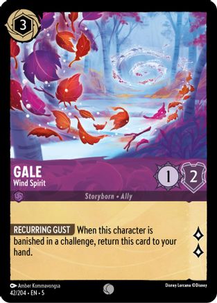Gale - Wind Spirit (42/204) [Shimmering Skies] Lorcana Single Disney