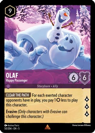 Olaf - Happy Passenger (50/204) [Shimmering Skies] Lorcana Single Disney