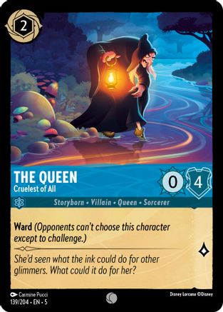 The Queen - Cruelest of All (139/204) [Shimmering Skies] Lorcana Single Disney
