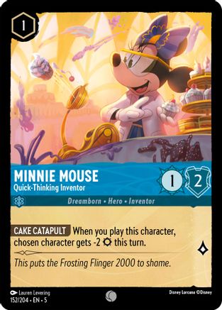 Minnie Mouse - Quick-Thinking Inventor (152/204) [Shimmering Skies] Lorcana Single Disney