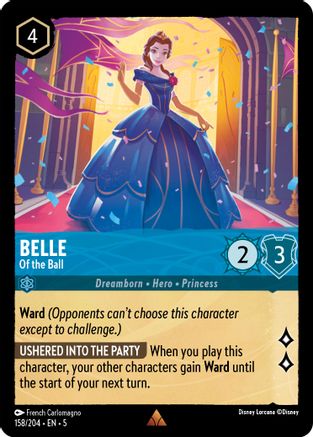 Belle - Of the Ball (158/204) [Shimmering Skies] Cold Foil Lorcana Single Disney