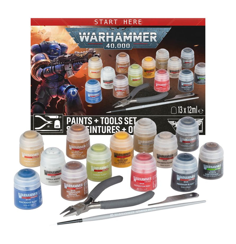 [PREORDER] Warhammer 40,000: Paint + Tools set  (Release: July 25 2026)