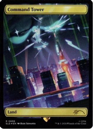 Command Tower (0806) (Rainbow Foil) (SLD-806) [Secret Lair] Drop Series Foil MTG Single Wizards of the Coast