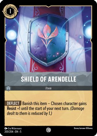 Shield of Arendelle (200/204) [Shimmering Skies] Cold Foil Lorcana Single Disney