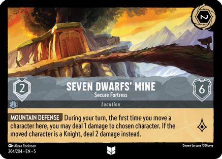 Seven Dwarfs' Mine - Secure Fortress (204/204) [Shimmering Skies] Cold Foil Lorcana Single Disney