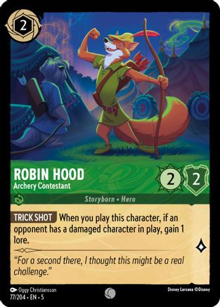 Robin Hood - Archery Contestant (77/204) [Shimmering Skies] Lorcana Single Disney