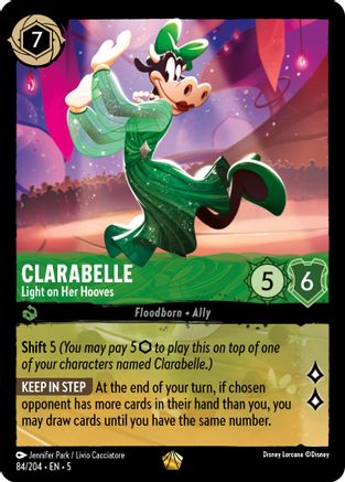 Clarabelle - Light on Her Hooves (84/204) [Shimmering Skies] Lorcana Single Disney