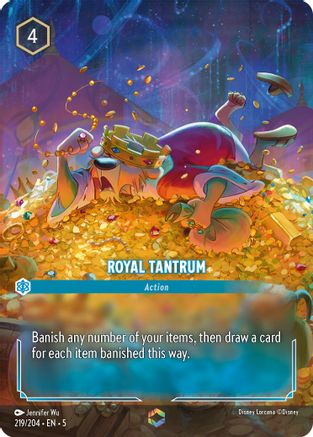 Royal Tantrum (Enchanted) (219/204) [Shimmering Skies] Holofoil Lorcana Single Disney