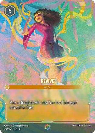 Revive (Enchanted) (207/204) [Shimmering Skies] Holofoil Lorcana Single Disney