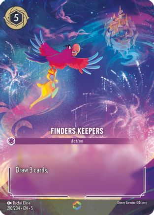 Finders Keepers (Enchanted) (210/204) [Shimmering Skies] Holofoil Lorcana Single Disney