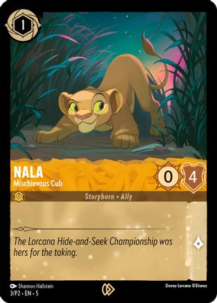Nala - Mischievous Cub (3) [Disney Lorcana Promo Cards] Cold Foil Lorcana Single Disney