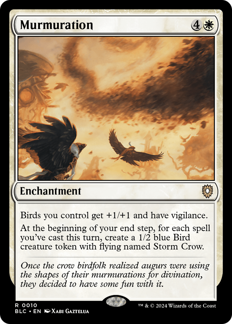 Murmuration (BLC-010) [Bloomburrow Commander] MTG Single Wizards of the Coast
