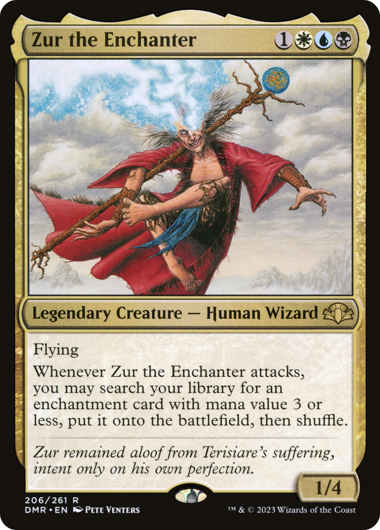 Zur the Enchanter (DMR-206) [Dominaria Remastered] Foil MTG Single Wizards of the Coast