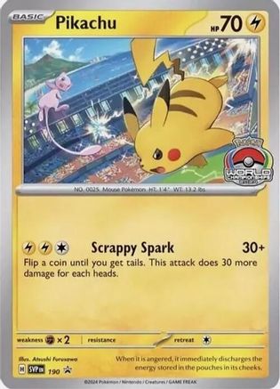 Pikachu - 190 (190) [Promos: SV Promo Cards] Pokemon Single Pokémon
