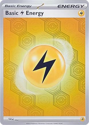 Basic Lightning Energy (4) Reverse Holofoil [SV: Shrouded Fable] Pokemon Single Pokémon