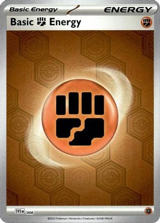 Basic Fighting Energy (6) Reverse Holofoil [SV: Shrouded Fable] Pokemon Single Pokémon