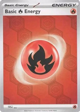 Basic Fire Energy (2) Reverse Holofoil [SV: Shrouded Fable] Pokemon Single Pokémon